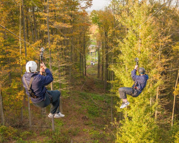 Zipline at Peek'n Peak Resort, Findley Lake
