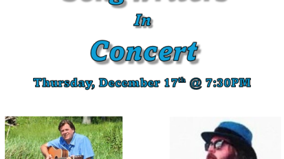 Lake Shore Center for the Arts Songwriters in Concert December 17