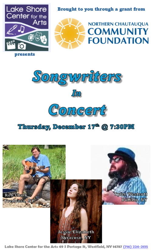 Lake Shore Center for the Arts Songwriters in Concert December 17