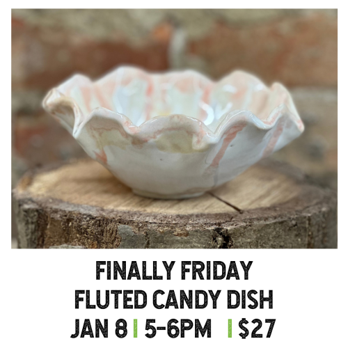 Finally Friday Fluted Candy Dish January 8