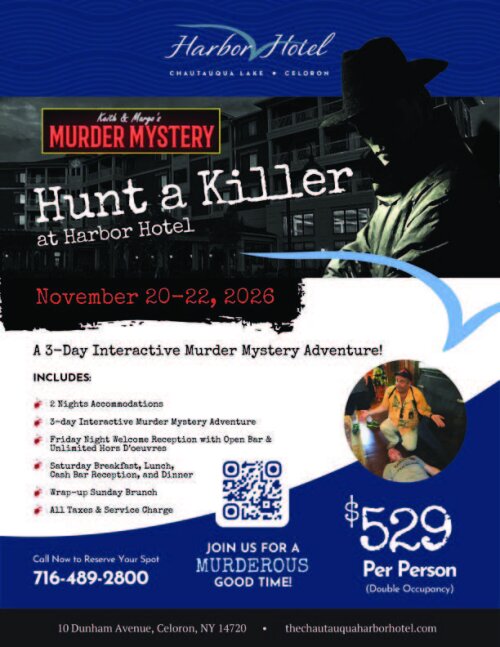 Chautauqua Harbor Hotel 2026 Murder Mystery Dinner