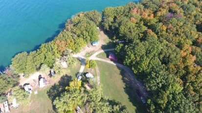 Brookside Beach Campground Aerial