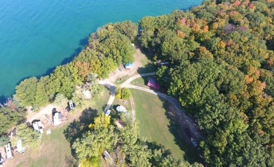 Brookside Beach Campground Aerial