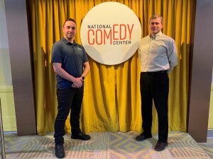 Anthony Cusimano and Andrew Nixon at National Comedy Center
