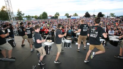 downbeat percussion