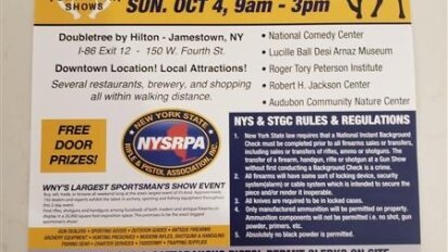 Jamestown Sportsman Show October 3-4