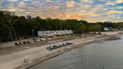 Hideaway Bay Resort drone photo
