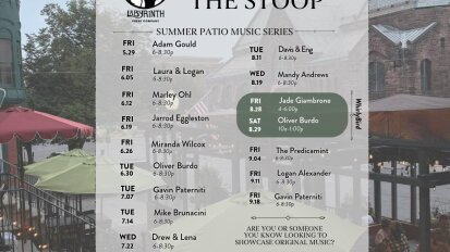 Music on the Stoop Summer Patio Series 2026 Schedule