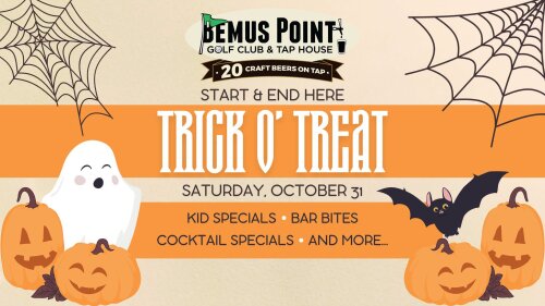 Trick or Treat at Bemus Point Golf Club and Tap House October 31