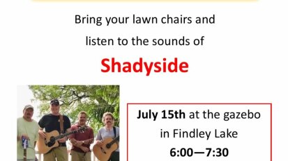 Sunset Sounds on the Lake Shadyside July 15