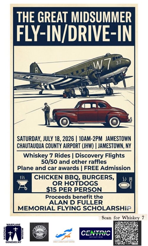 The Great Midsummer Fly-In Drive-In July 18 Chautauqua County Airport