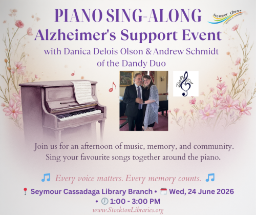 Piano sing along Cassadaga Library Branch