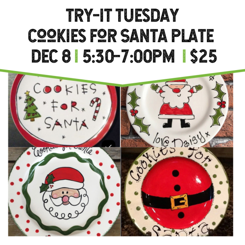 Try It Tuesday Cookies for Santa Plate December 8