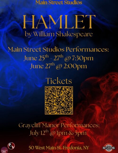 Main Street Studios Hamlet June 25 and June 27
